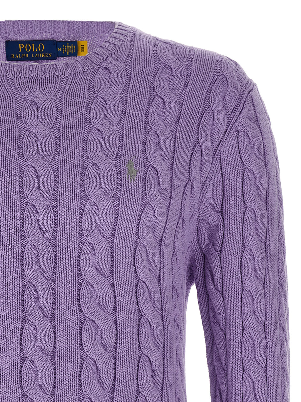 Polo Ralph Lauren Lila Baumwollstrickjacke