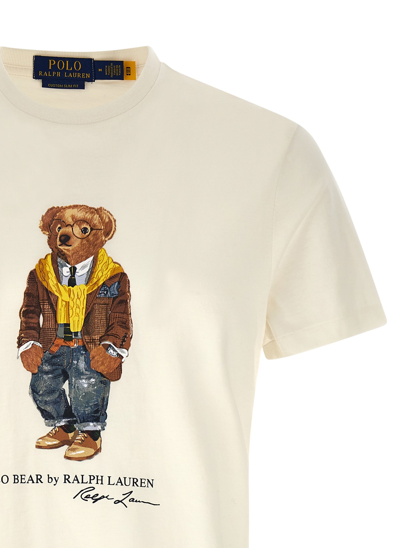 Polo Ralph Lauren Weißes Baumwoll-T-Shirt