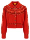 Guest in Residence Mehrfarbige Wollstrickjacke