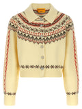 Guest in Residence Mehrfarbige Wollstrickjacke