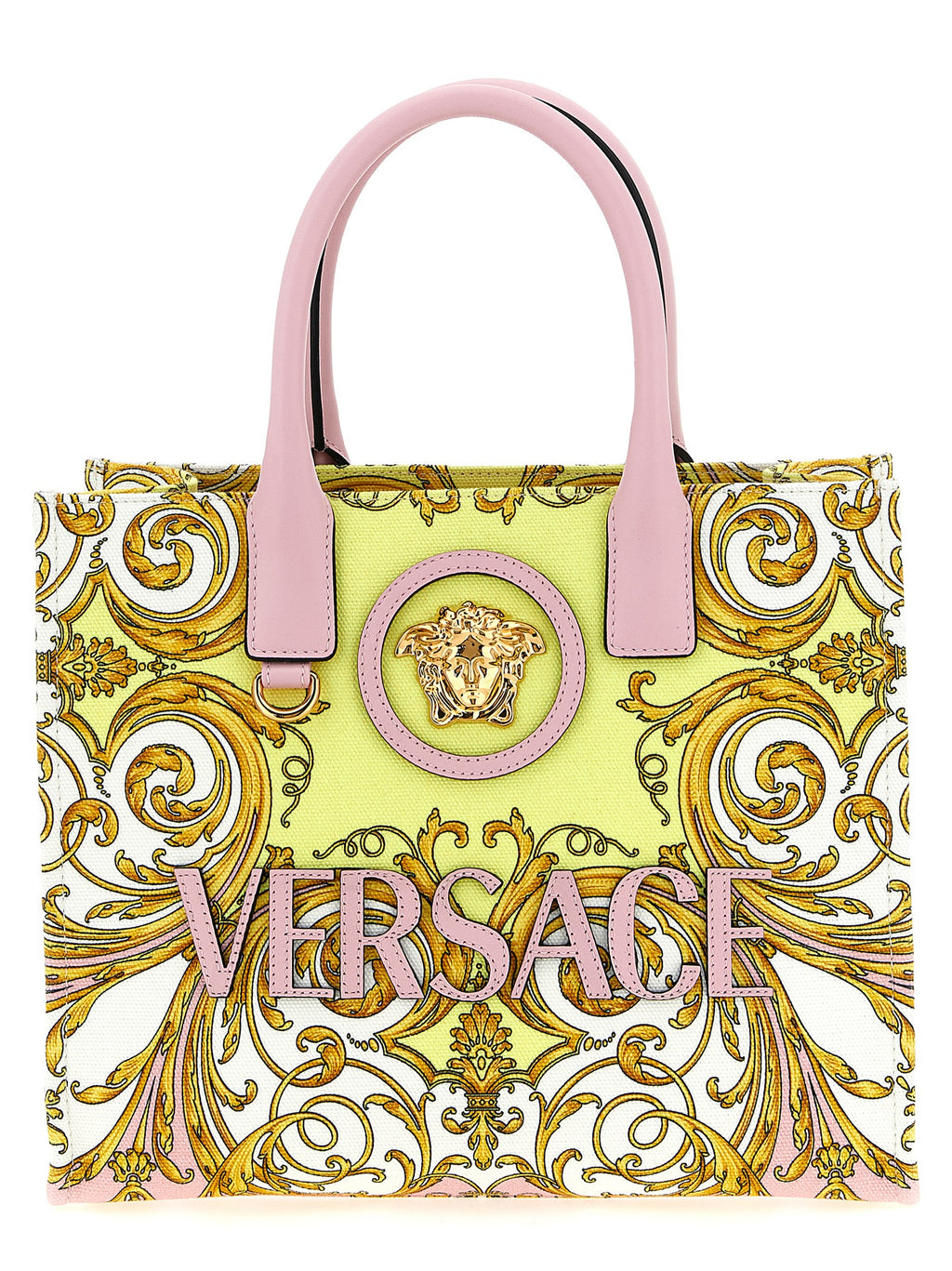 Versace Multicolor Baumwoll-Tragetasche