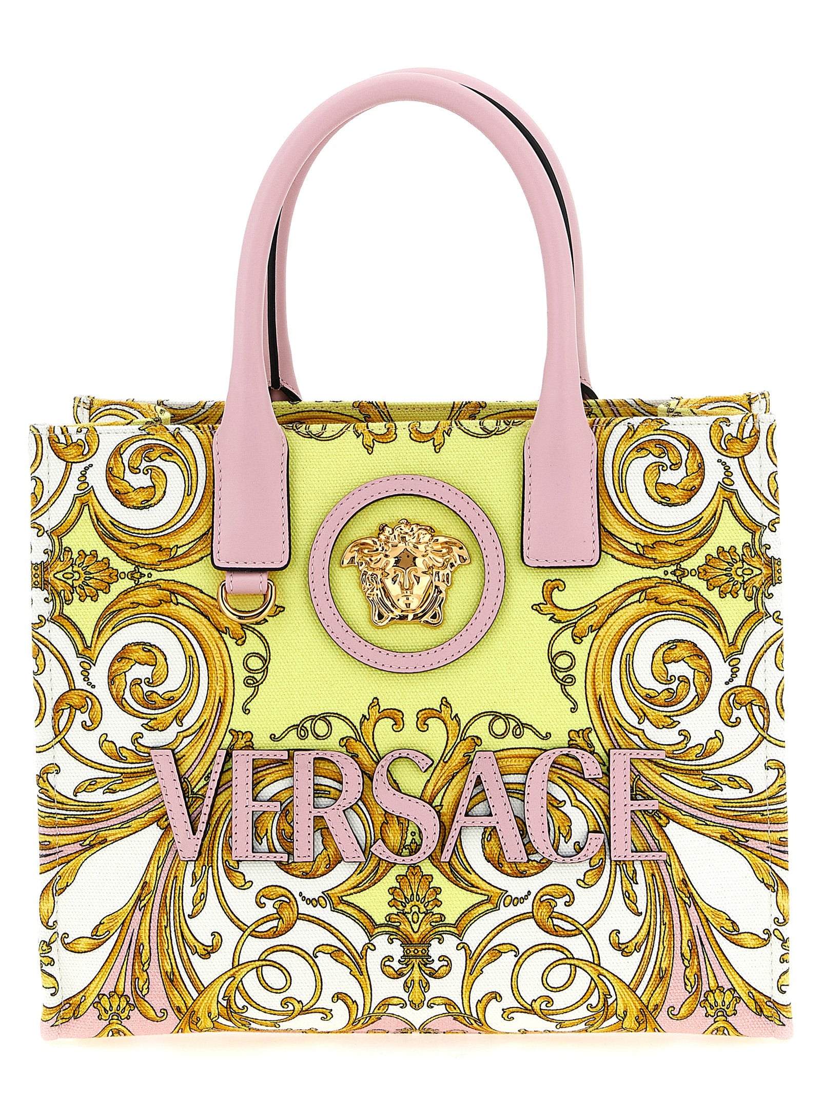 Versace Multicolor Baumwoll-Tragetasche