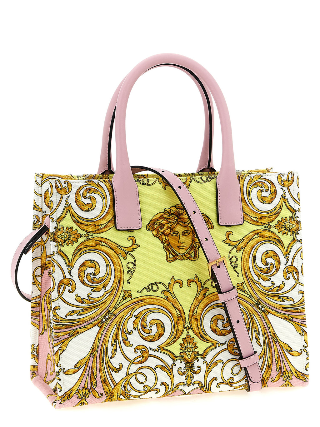 Versace Multicolor Baumwoll-Tragetasche