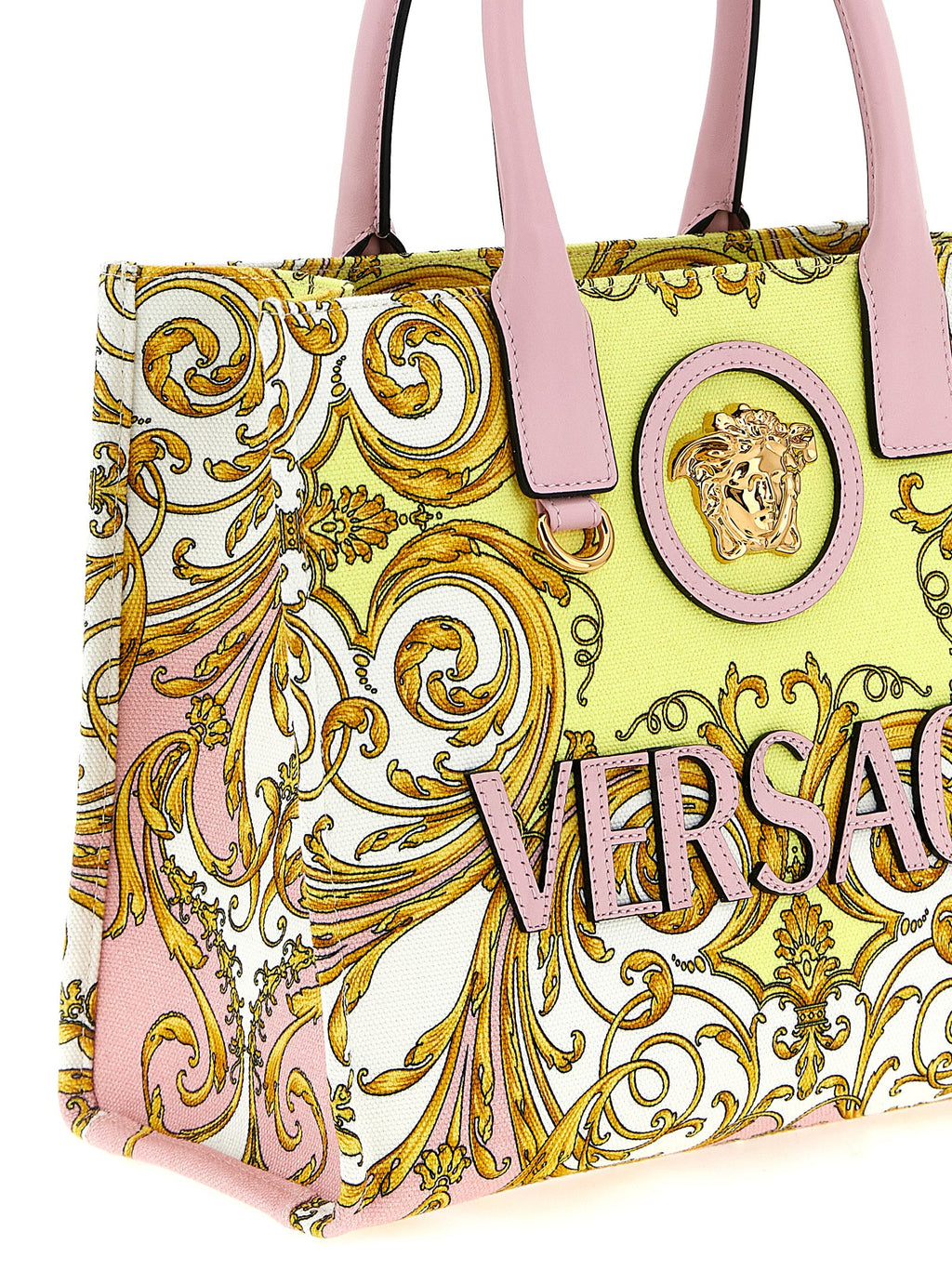 Versace Multicolor Baumwoll-Tragetasche