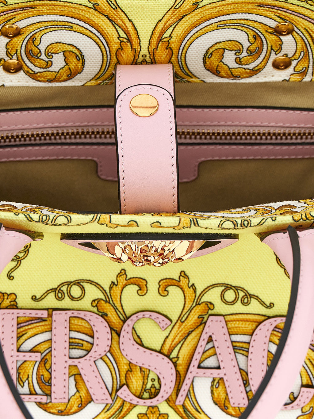 Versace Multicolor Baumwoll-Tragetasche