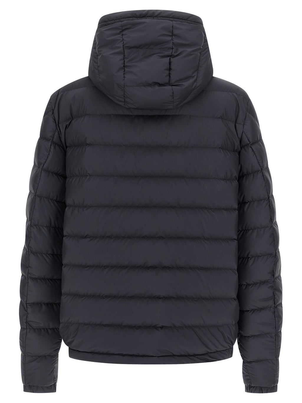 Moncler Blaue Polyester-Jacke in voller Länge