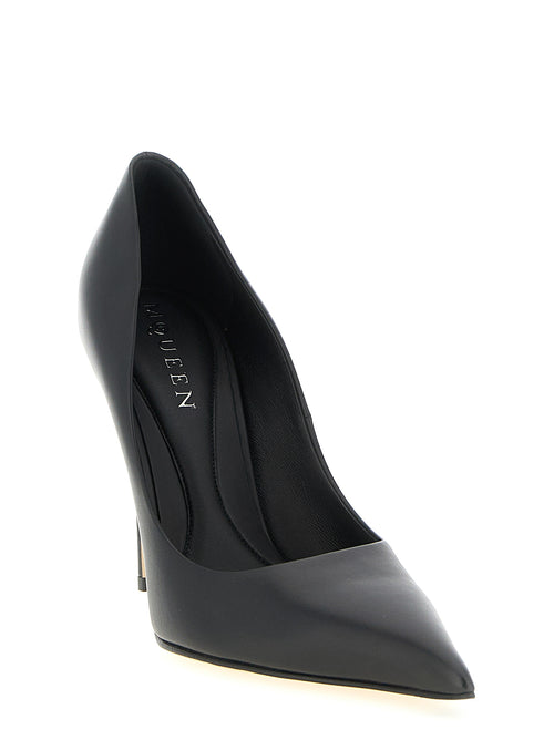 Alexander McQueen Schwarze Pumps aus Kalbsleder mit hohem Absatz