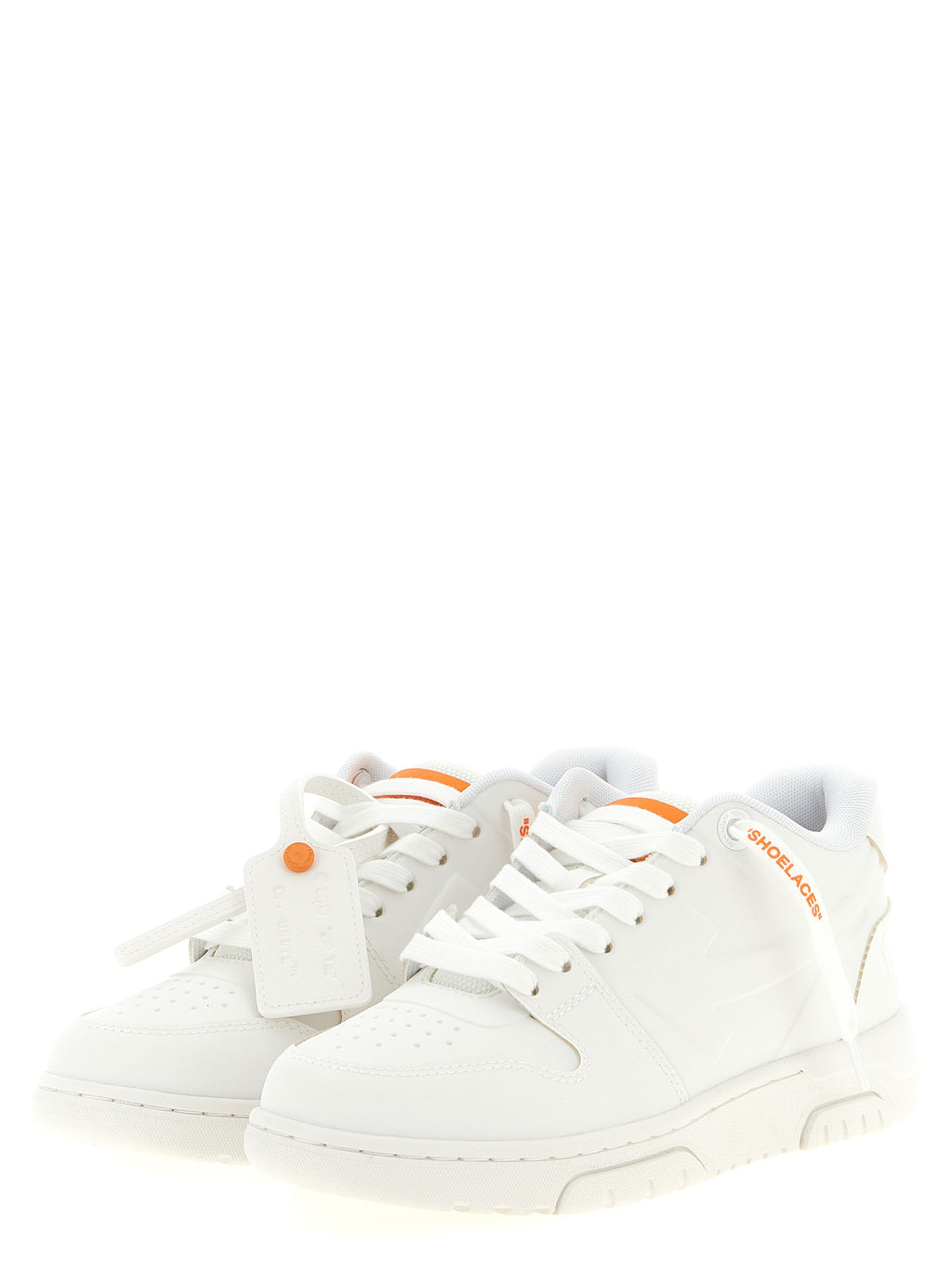 Off-White Orange Kunststoff-Sneaker