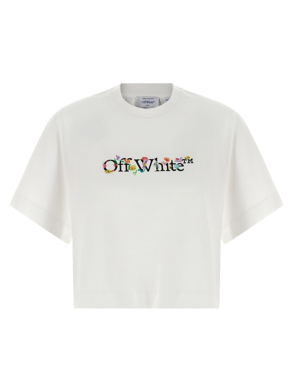 Off-White Weißes Baumwoll-T-Shirt