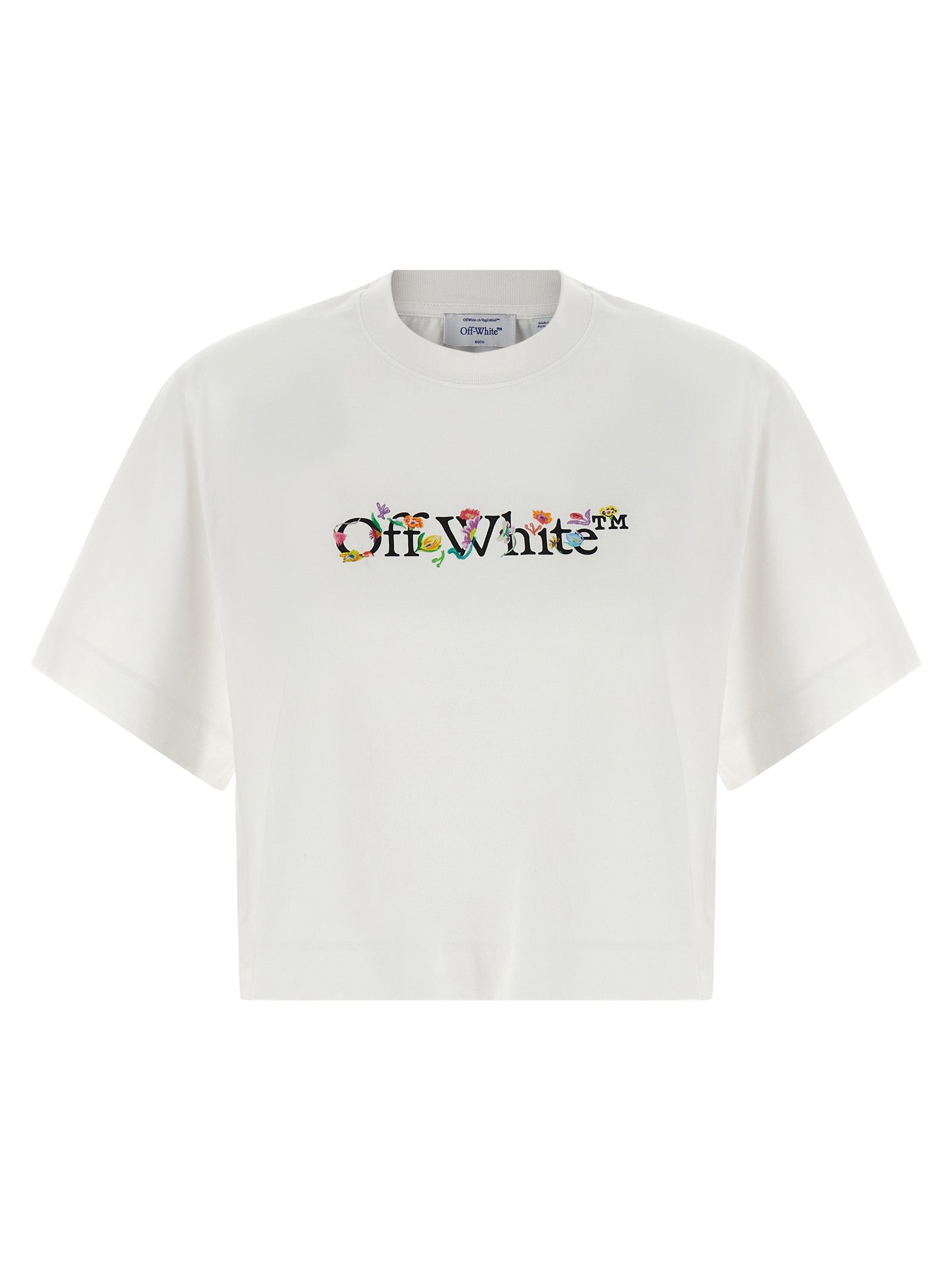 Off-White Weißes Baumwoll-T-Shirt