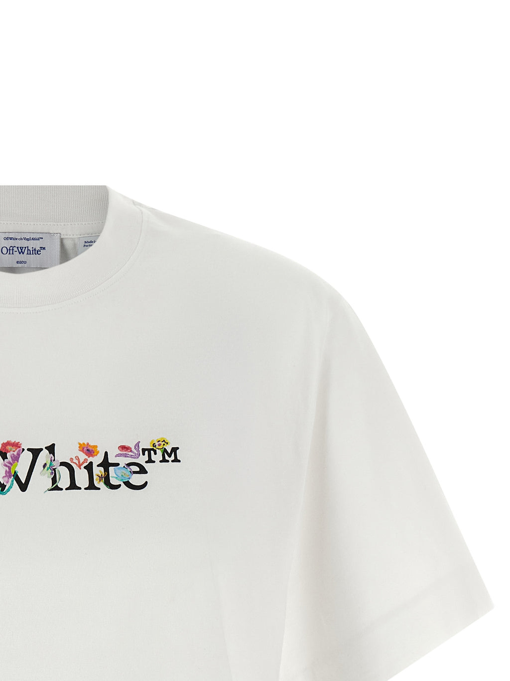 Off-White Weißes Baumwoll-T-Shirt