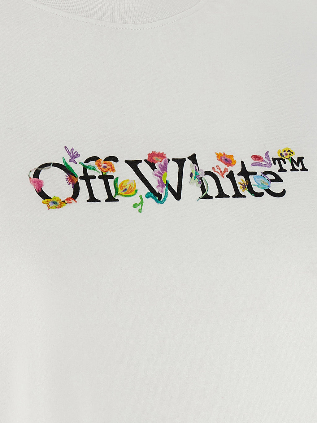 Off-White Weißes Baumwoll-T-Shirt