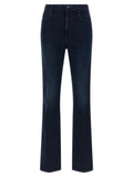 Mother Denim Blaue Baumwoll-Jeans mit ausgestelltem Bein
