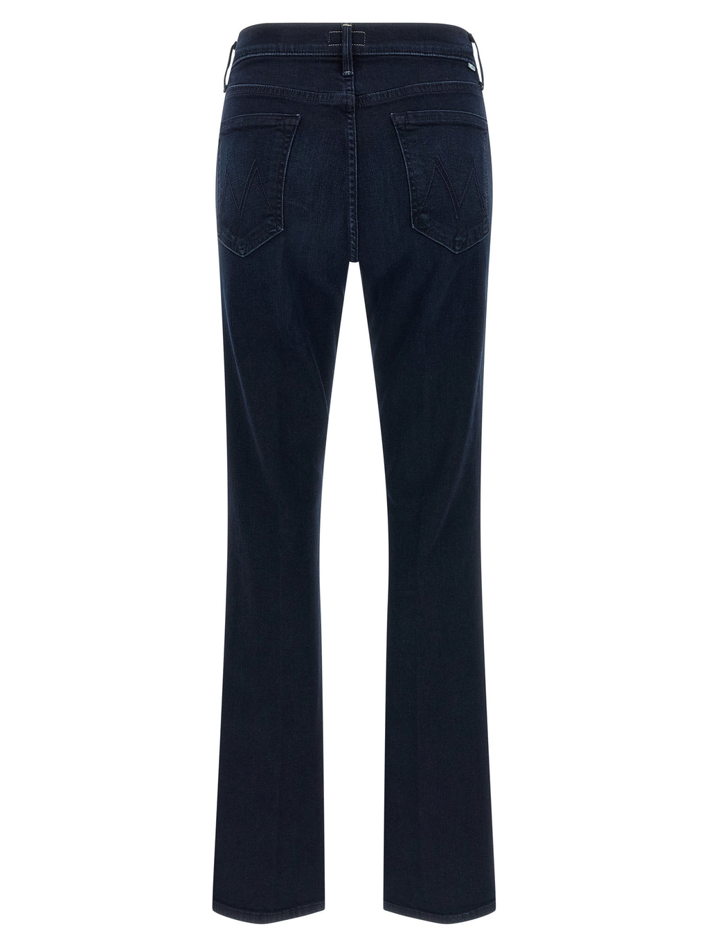 Mother Denim Blaue Baumwoll-Jeans mit ausgestelltem Bein