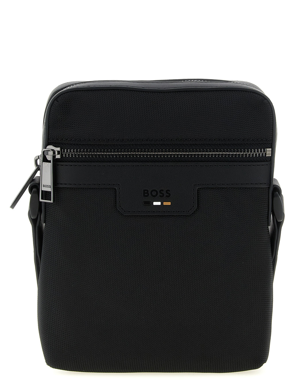 Hugo Boss Schwarze Crossbody-Tasche aus Polyester