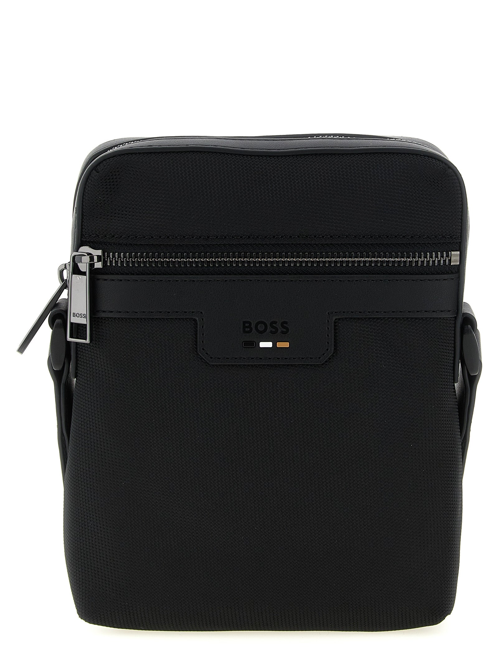 Hugo Boss Schwarze Crossbody-Tasche aus Polyester