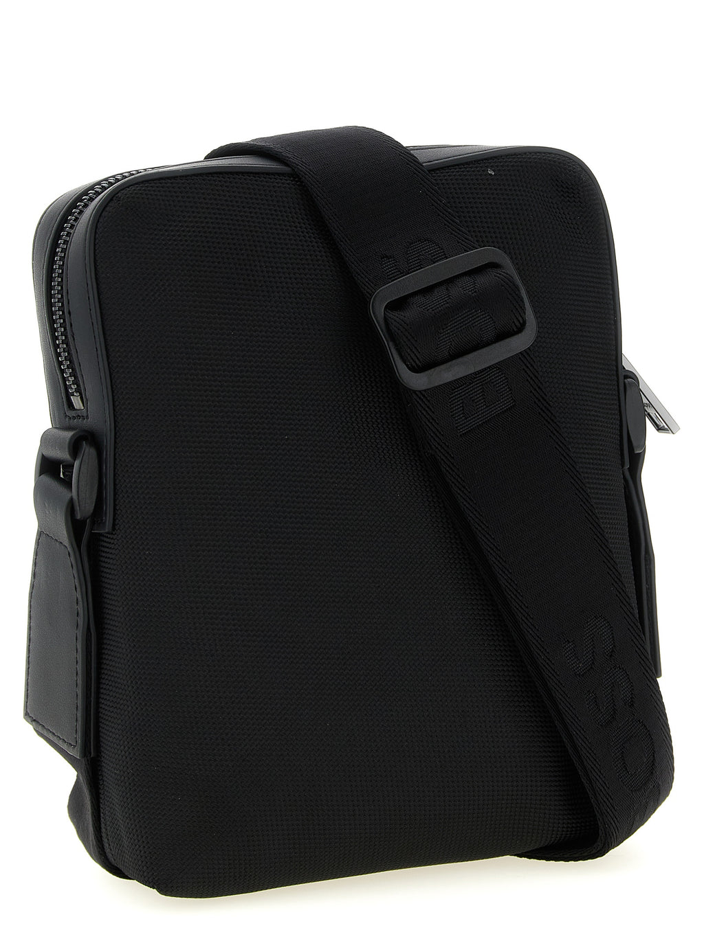 Hugo Boss Schwarze Crossbody-Tasche aus Polyester