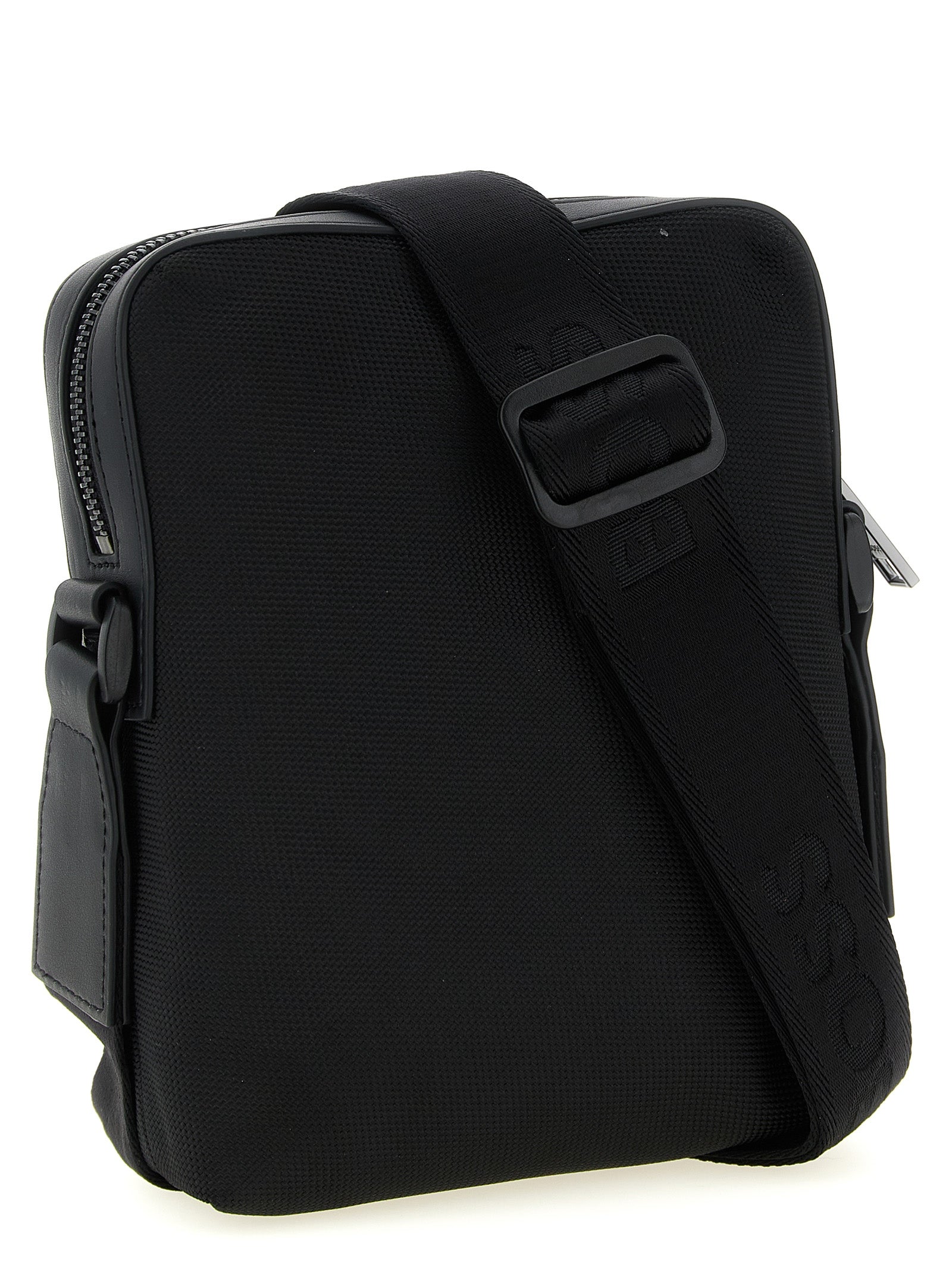 Hugo Boss Schwarze Crossbody-Tasche aus Polyester