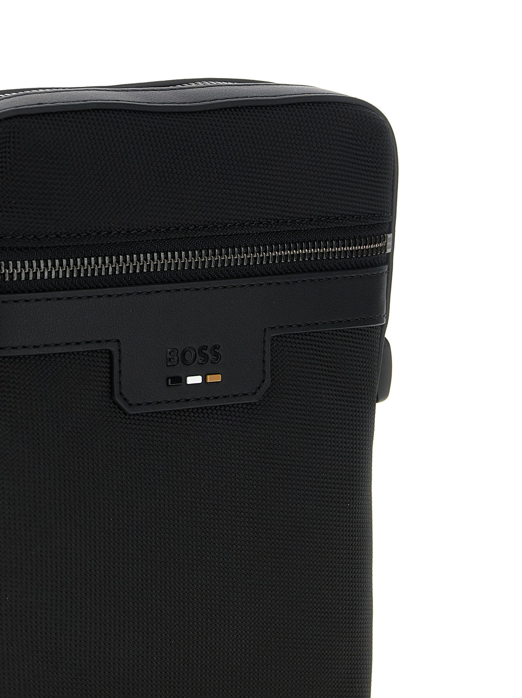 Hugo Boss Schwarze Crossbody-Tasche aus Polyester
