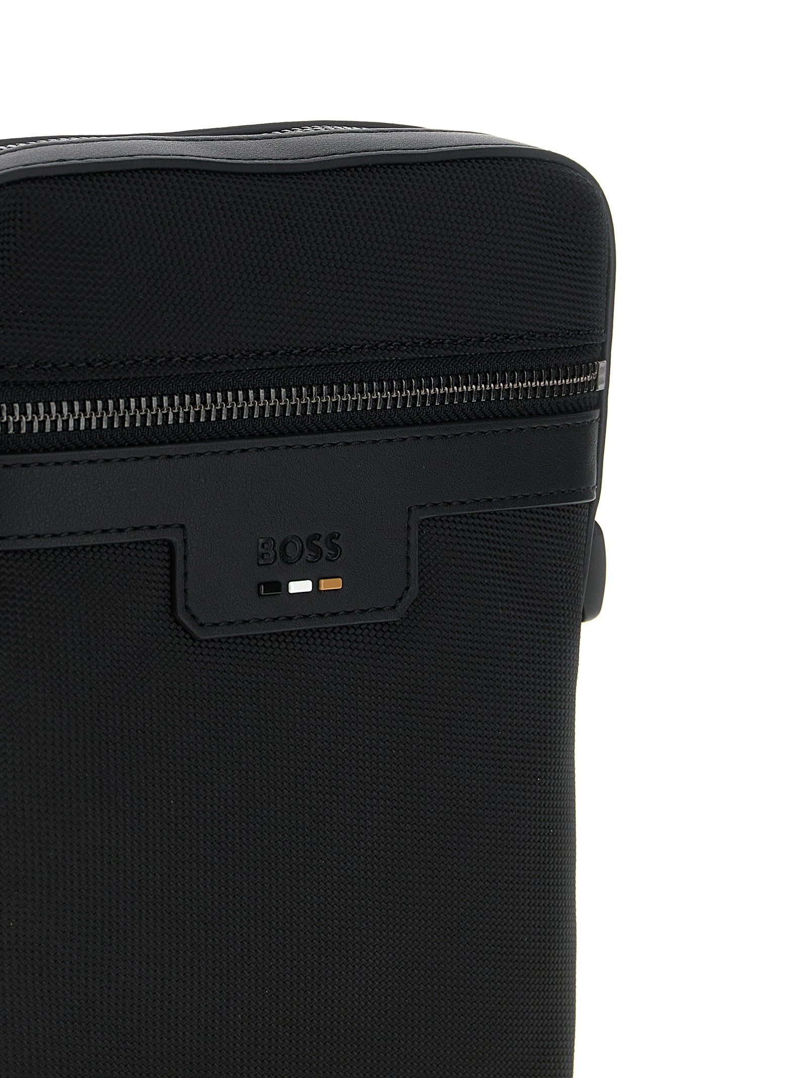 Hugo Boss Schwarze Crossbody-Tasche aus Polyester