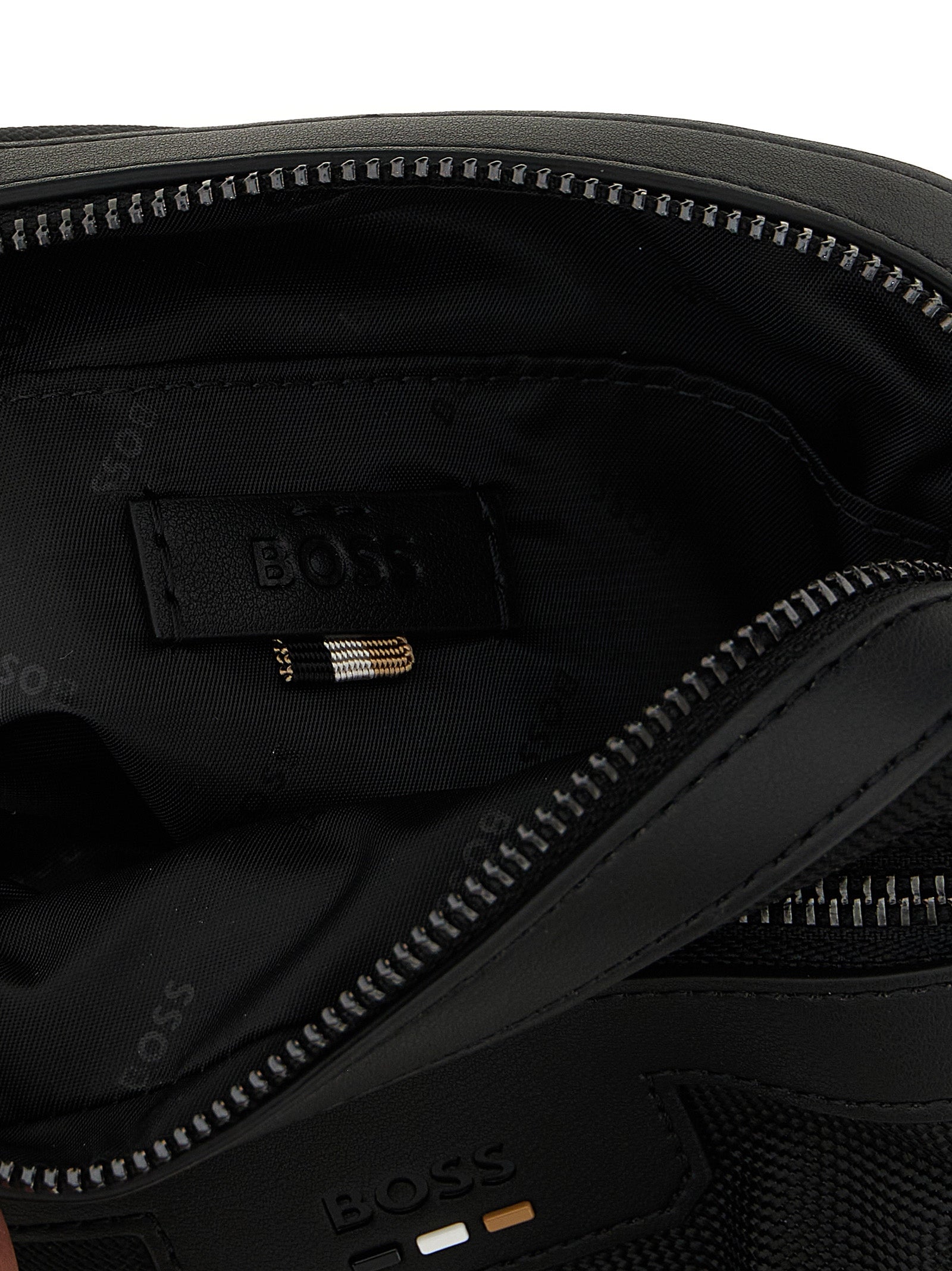 Hugo Boss Schwarze Crossbody-Tasche aus Polyester