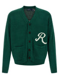 Polo Ralph Lauren Zweifarbige Leinenstrickjacke