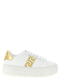 Versace Goldene Nylon-Plateau-Sneaker
