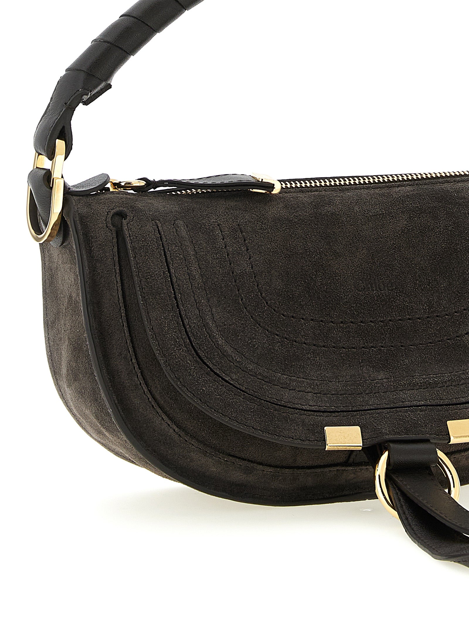 Chloé Braunes Kalbsleder Damen Crossbody Tasche