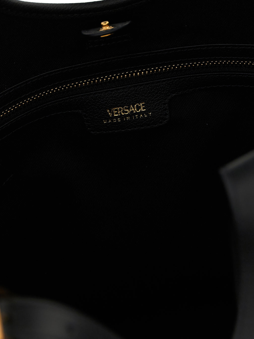 Versace Schwarze Baumwolltasche