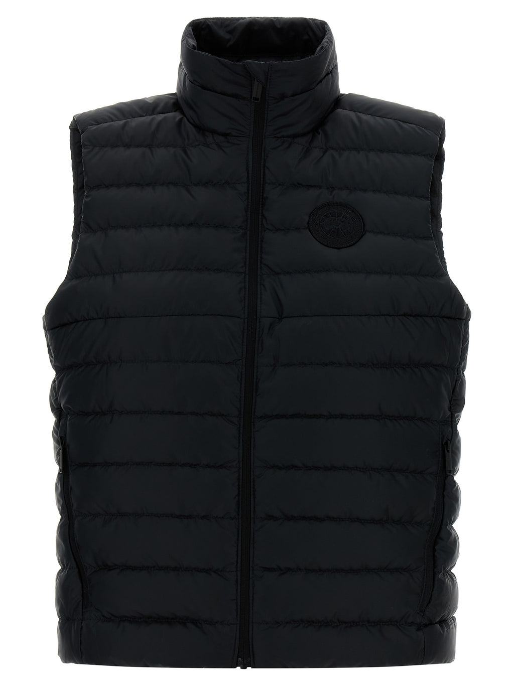 Canada Goose Schwarze ärmellose Jacke aus Polyamid