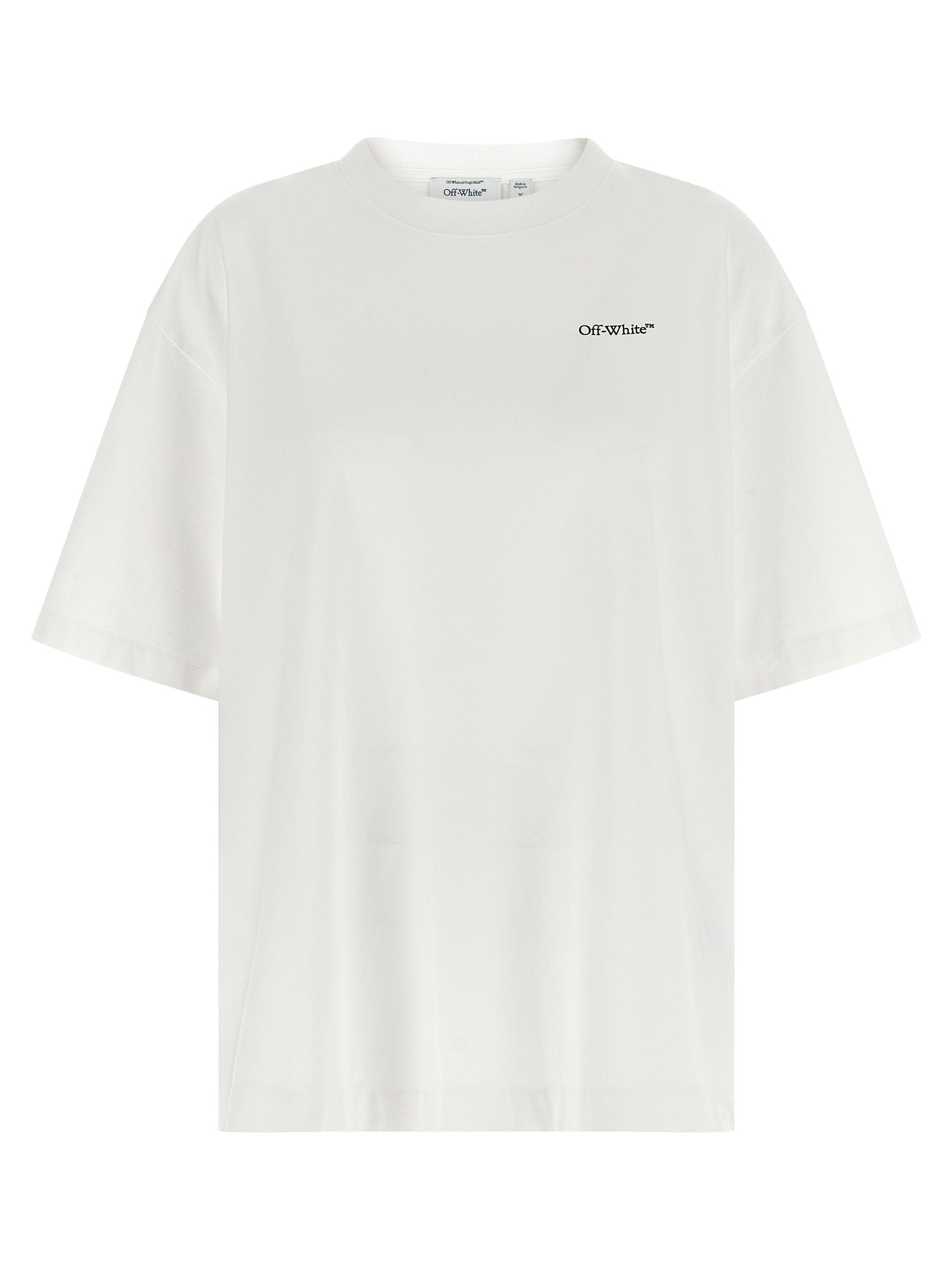 Off-White Weißes Baumwoll-T-Shirt
