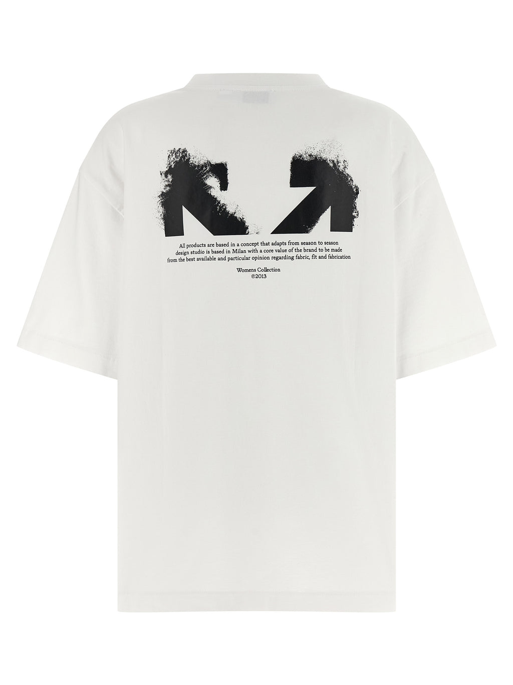 Off-White Weißes Baumwoll-T-Shirt