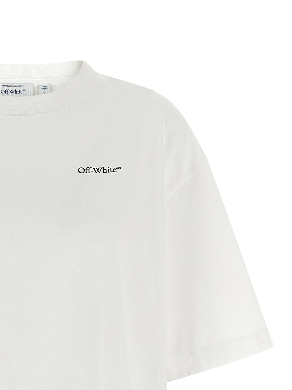 Off-White Weißes Baumwoll-T-Shirt