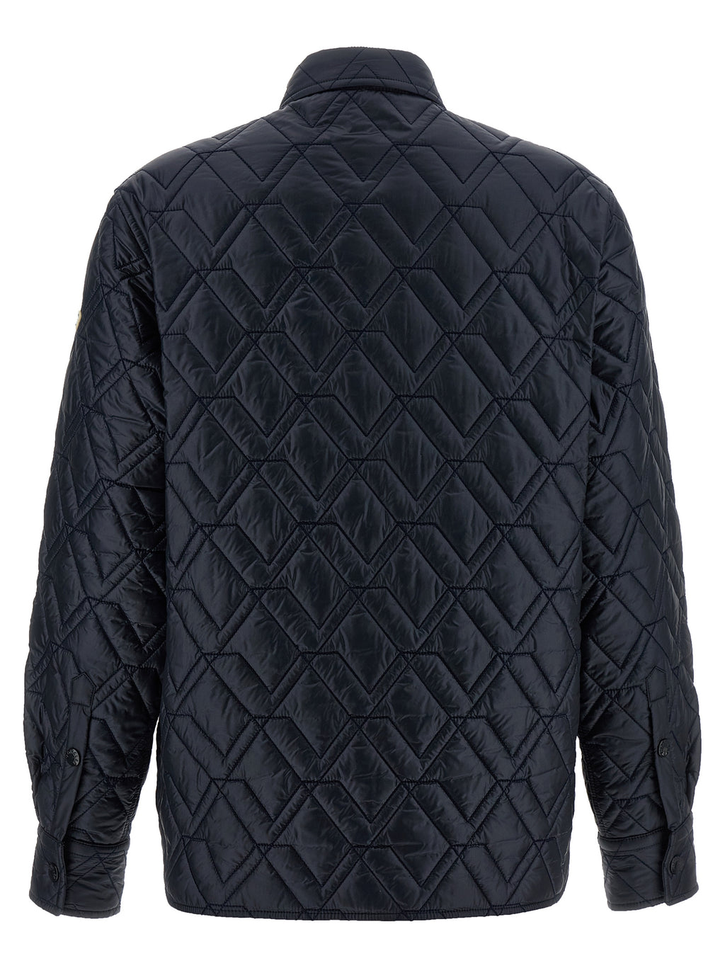 Moncler Blaue Shell-Jacke aus Polyamid