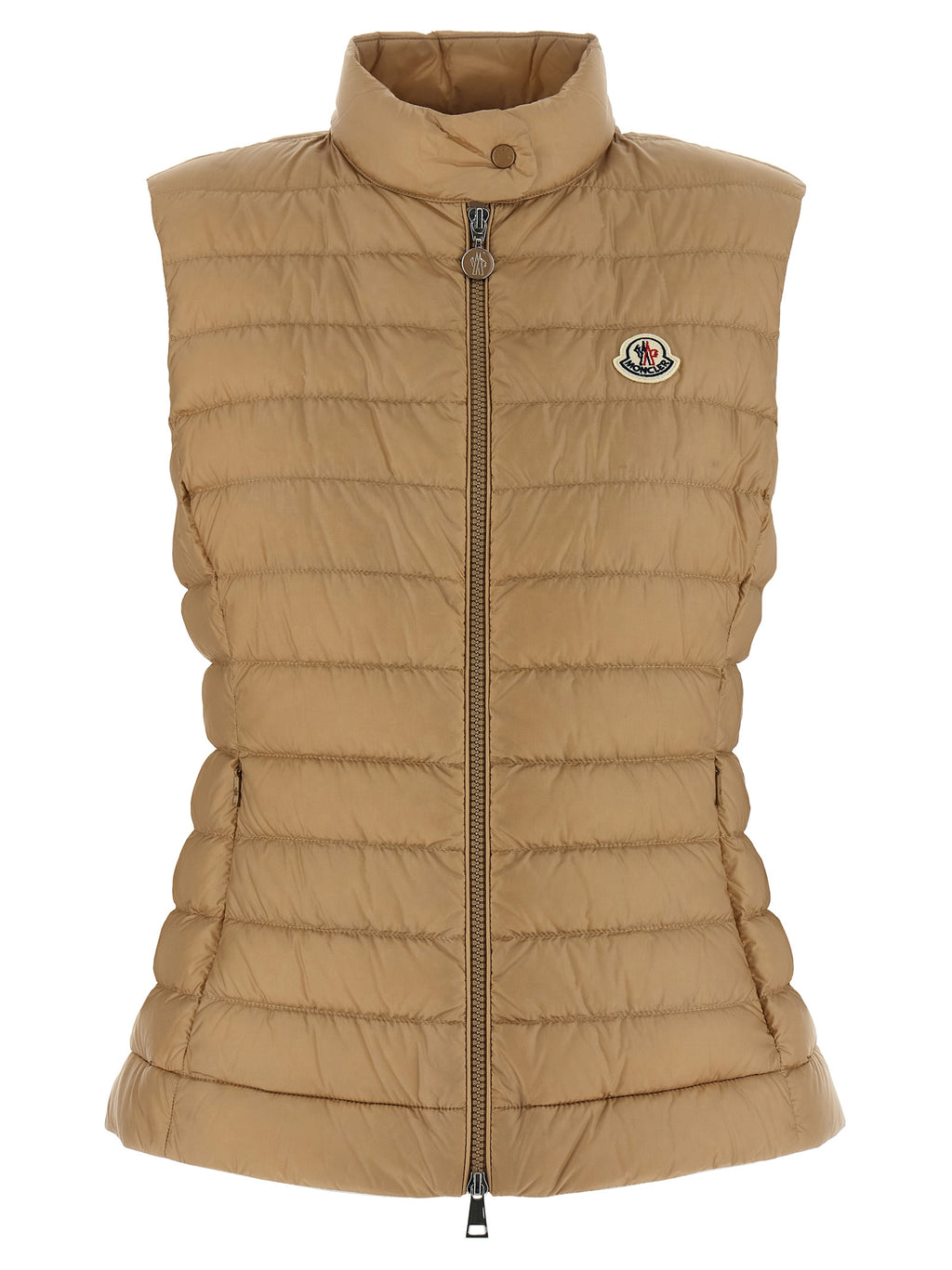 Moncler Beige Polyamid Ärmellose Jacke