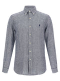 Polo Ralph Lauren Blaue Leinenbluse