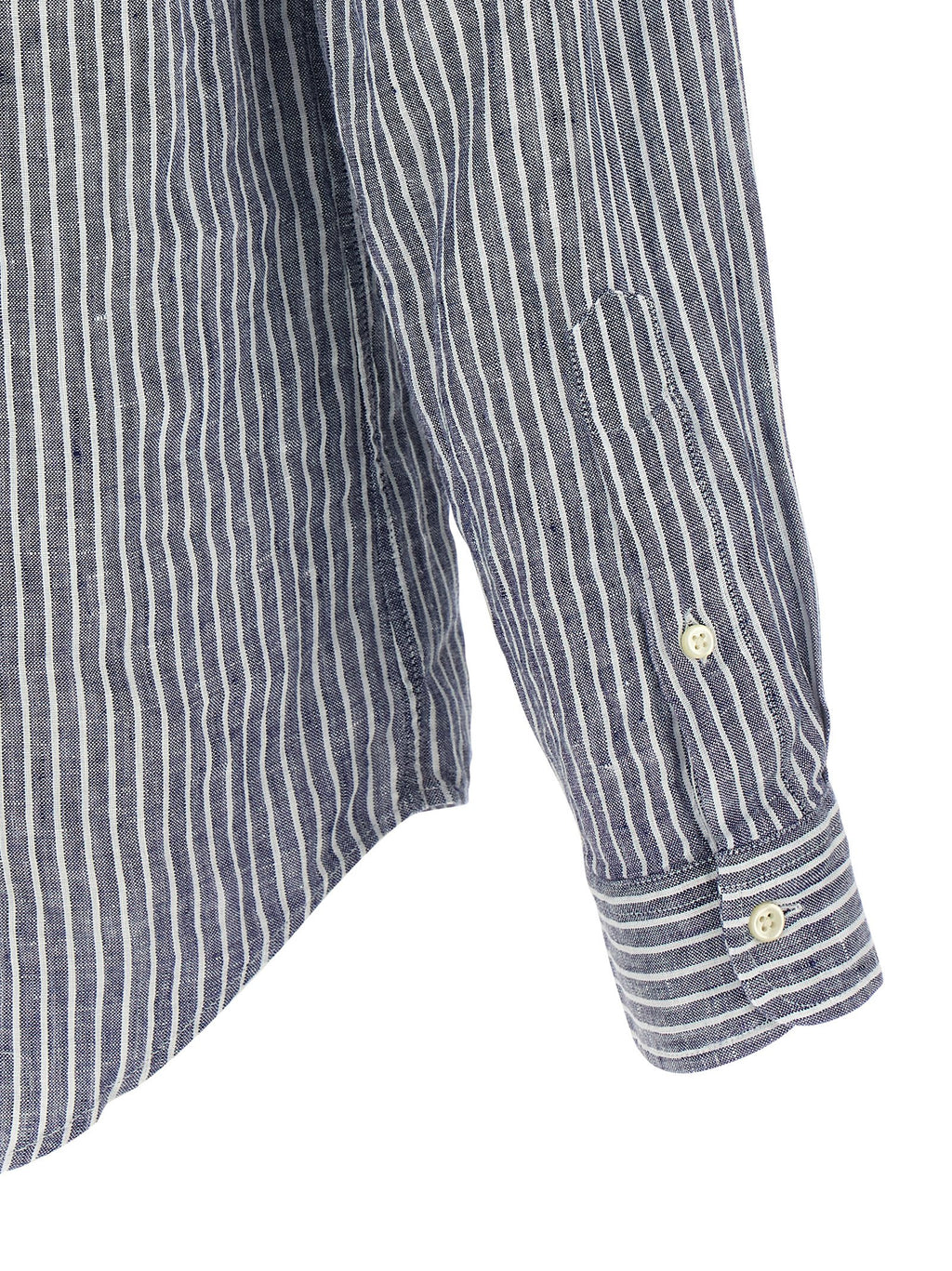 Polo Ralph Lauren Blaue Leinenbluse