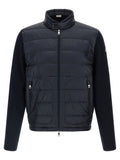 Moncler Blauer Cardigan aus Polyamid