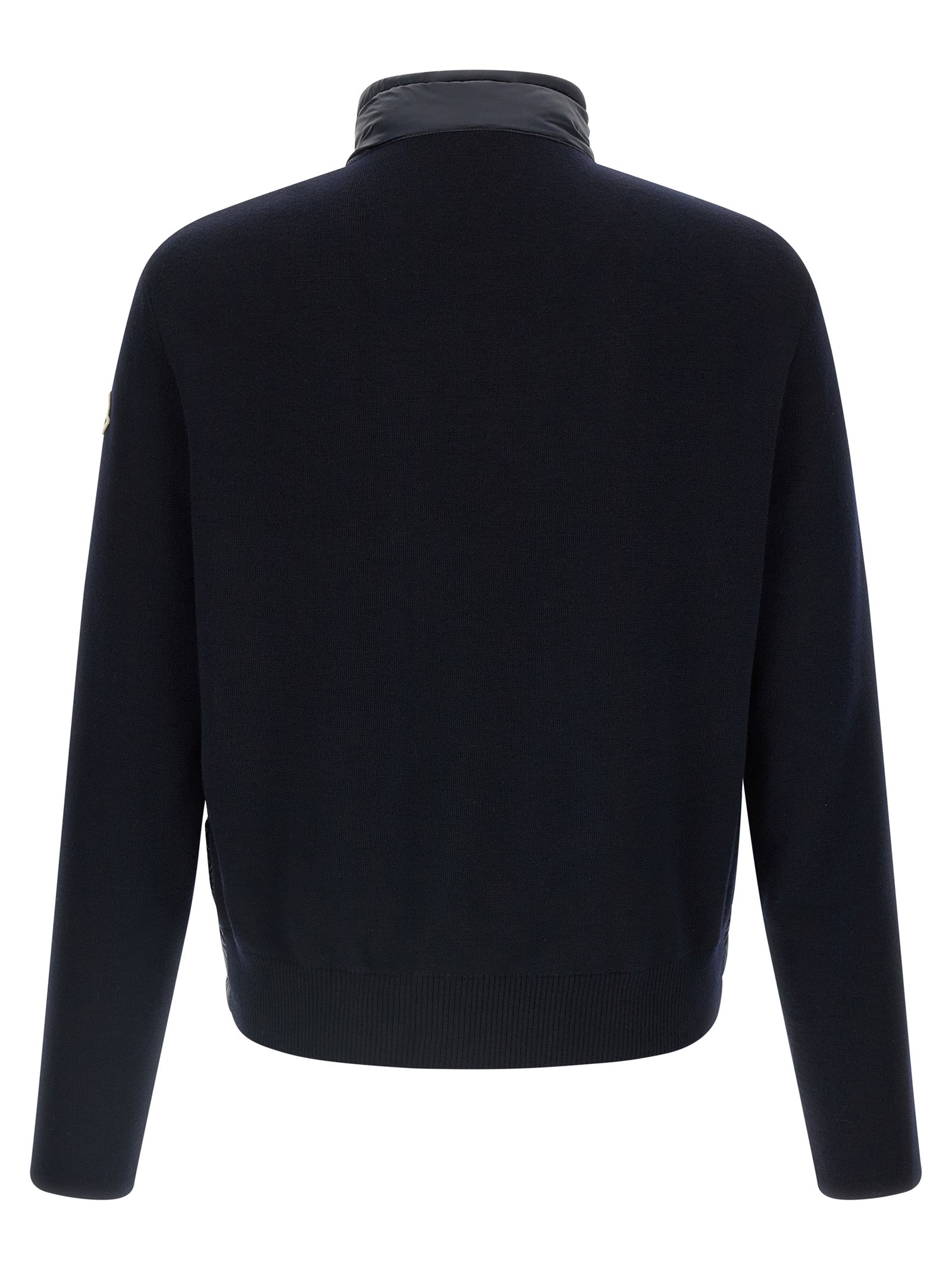Moncler Blauer Cardigan aus Polyamid
