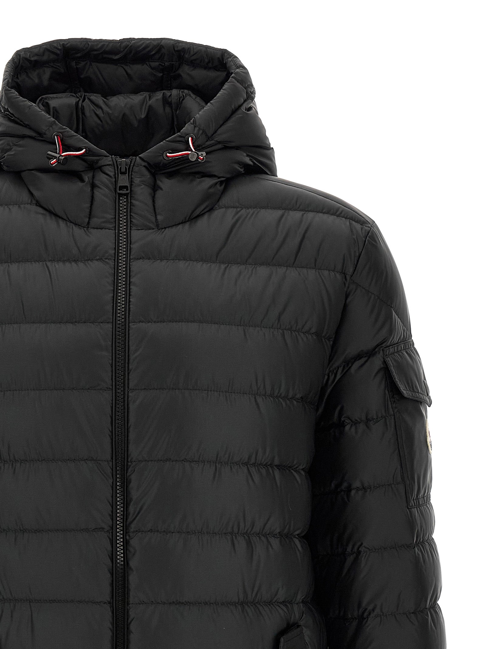 Moncler Schwarzer Parka aus Polyamid