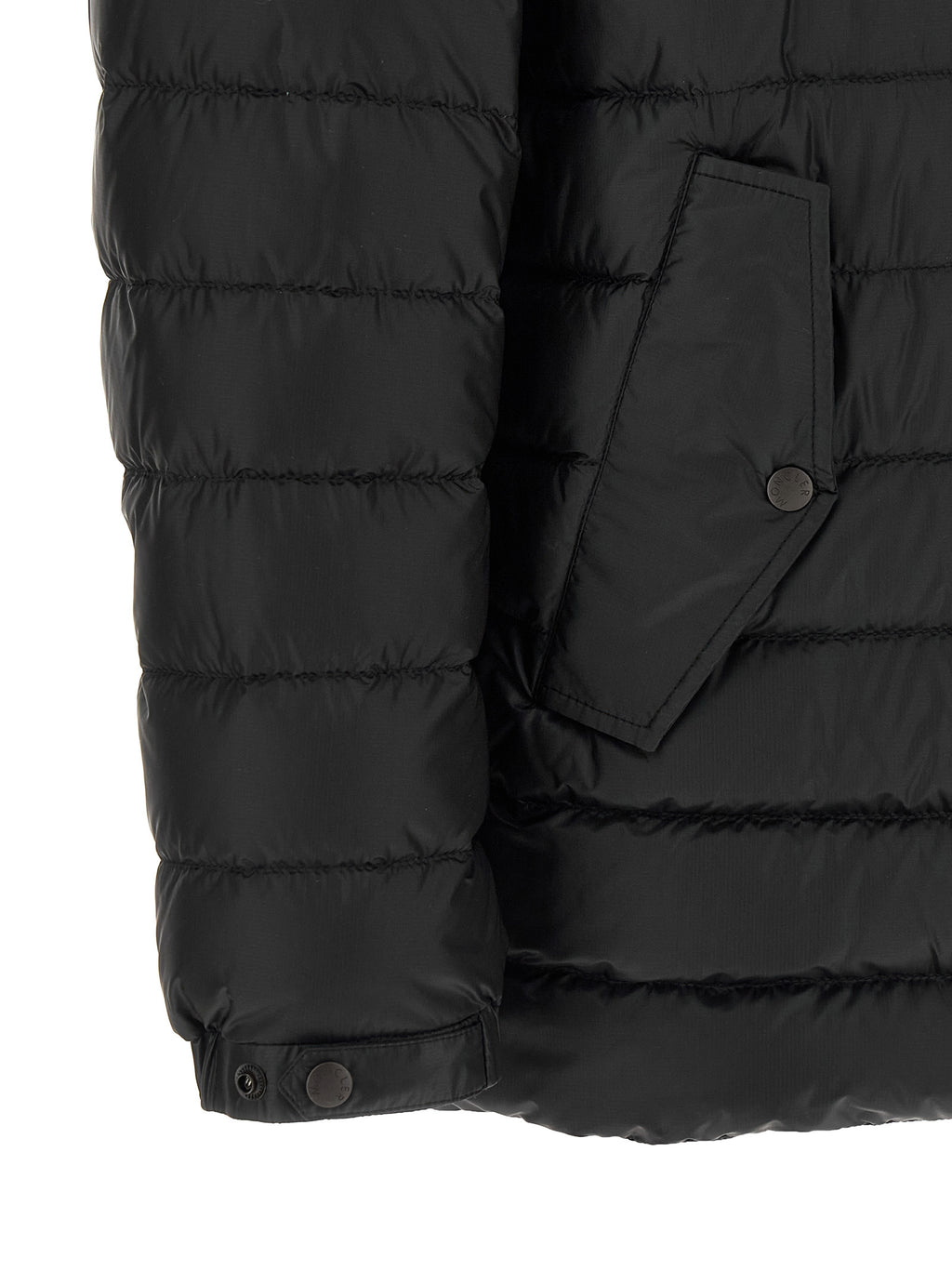 Moncler Schwarzer Parka aus Polyamid