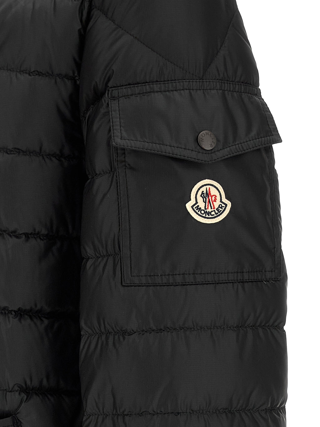 Moncler Schwarzer Parka aus Polyamid