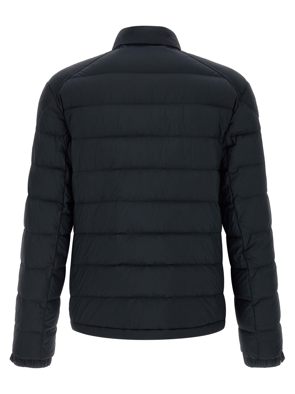Moncler Blaue Polyamid-Jacke in voller Länge