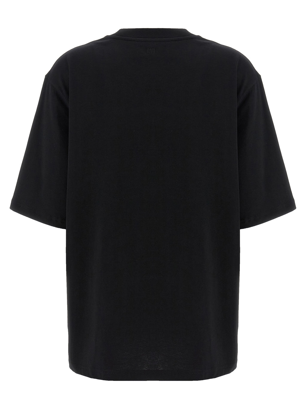 Ami Paris Schwarzes Baumwoll-T-Shirt