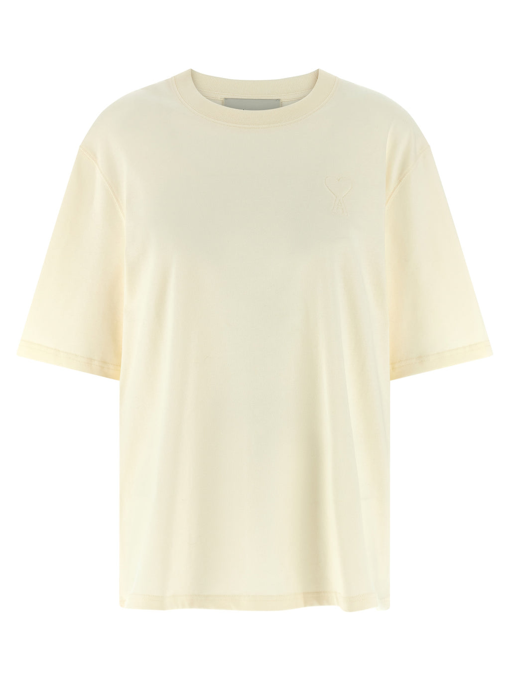 Ami Paris Beiges Baumwoll-T-Shirt