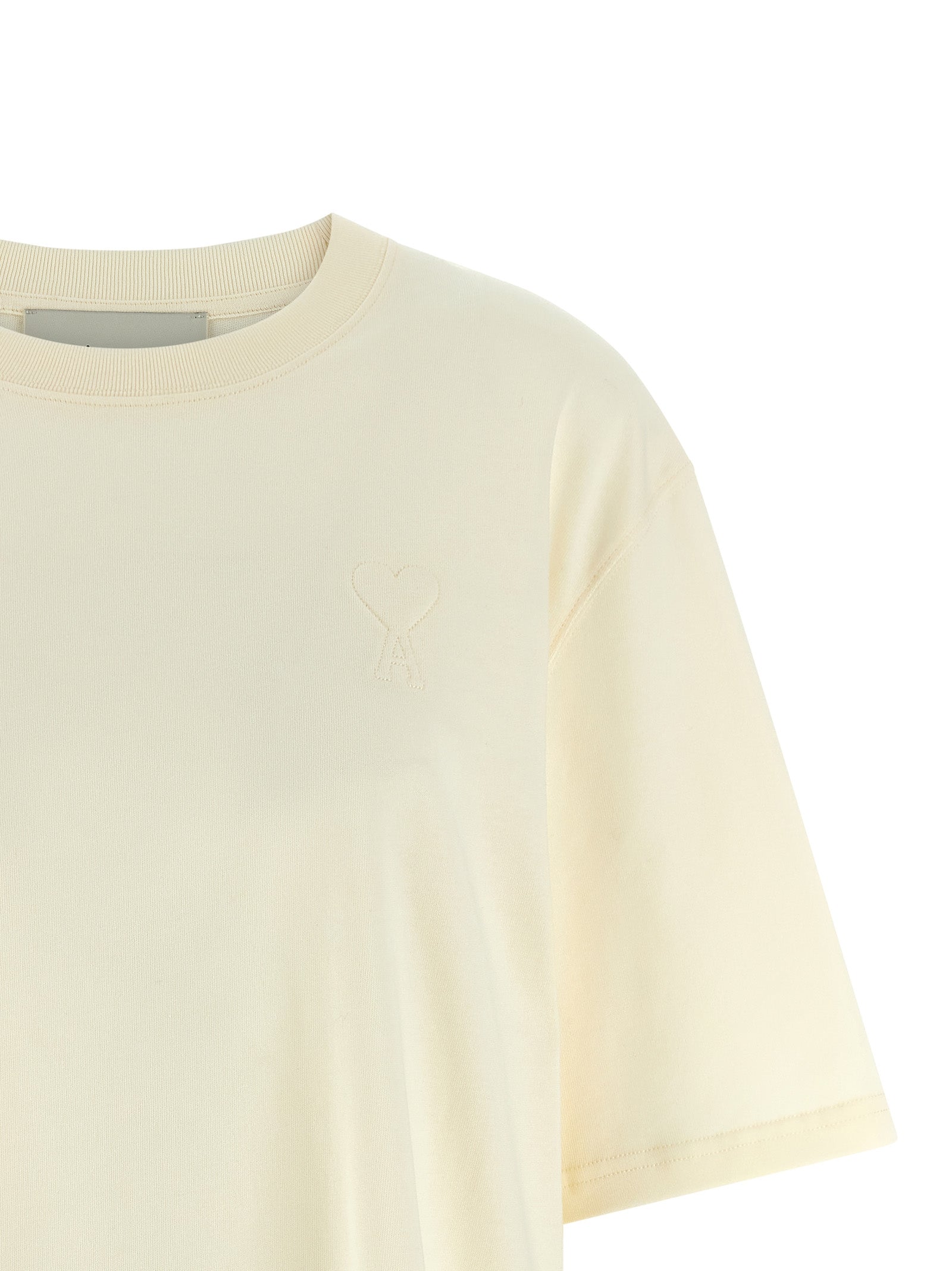 Ami Paris Beiges Baumwoll-T-Shirt
