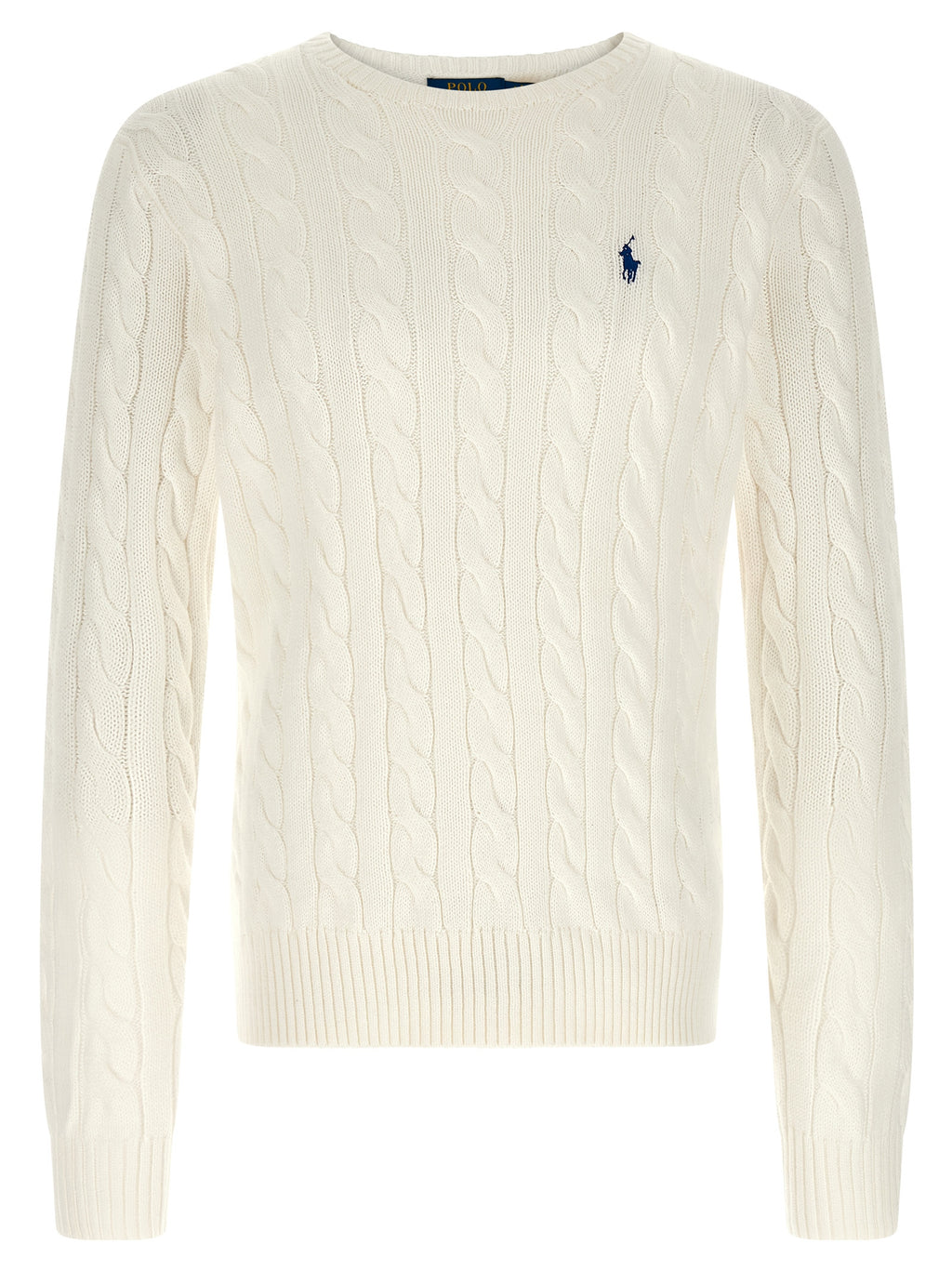 Polo Ralph Lauren Weißer Strickcardigan aus Baumwolle