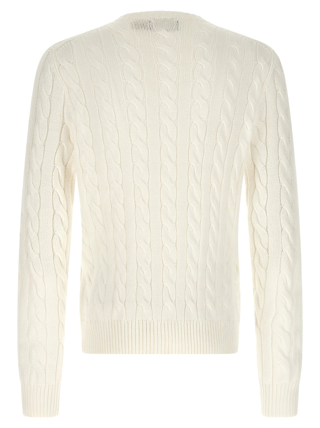 Polo Ralph Lauren Weißer Strickcardigan aus Baumwolle