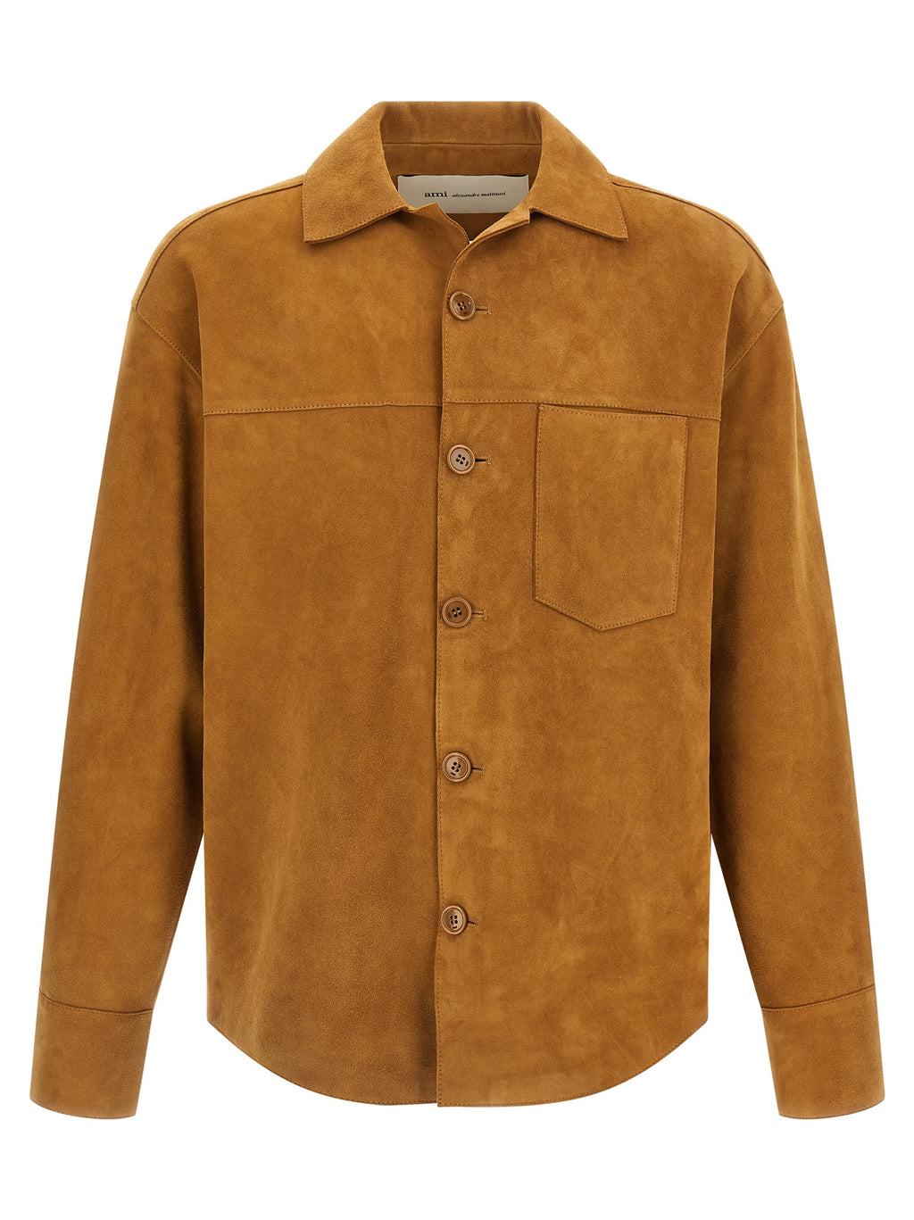 Ami Paris Braune Lammlederjacke