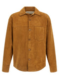 Ami Paris Braune Lammlederjacke